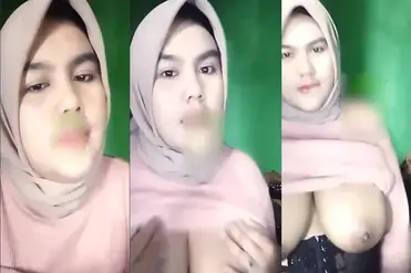 Gaby Jilbab Toge Goyang Ranjang Sampai Basah Crot poster