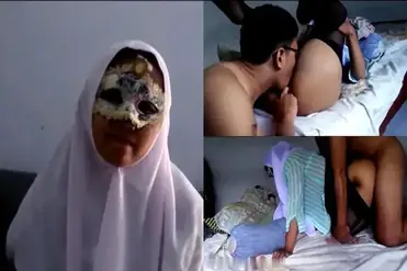 Pelayanan Jilbab Putih Untuk Bos di Ranjang poster